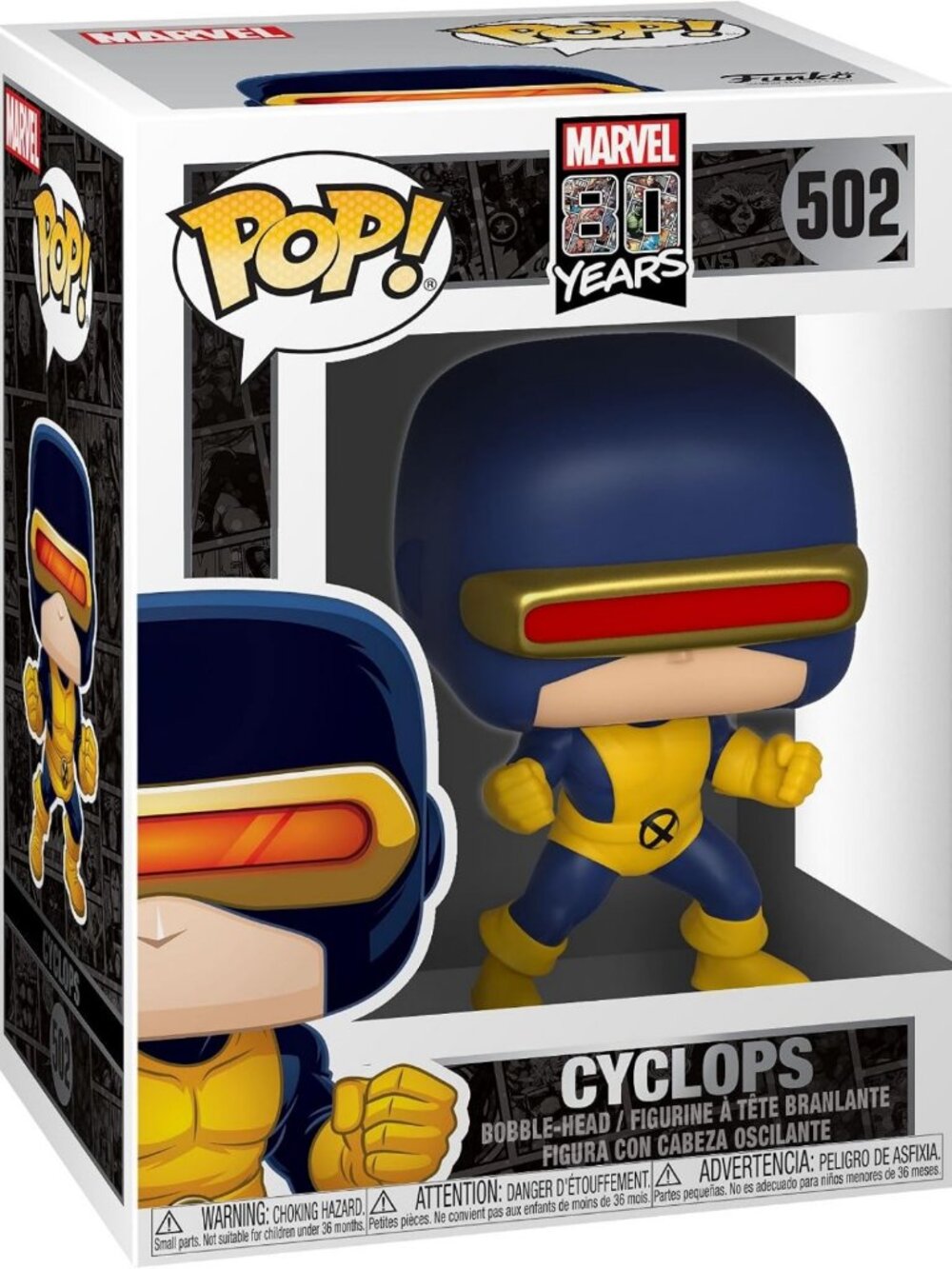 Marvel 80th Anniversary Cyclops Funko Pop - First Appearance Collectible Figure